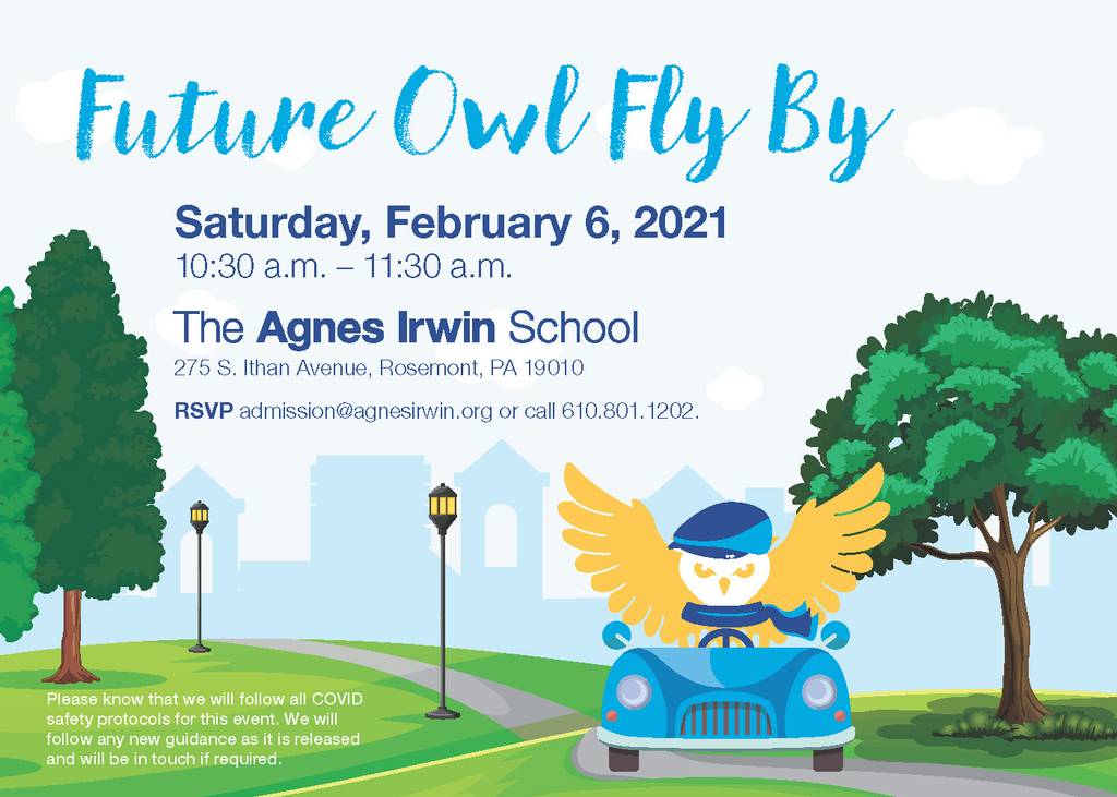Agnes Irwin Future Owl Fly By mailer