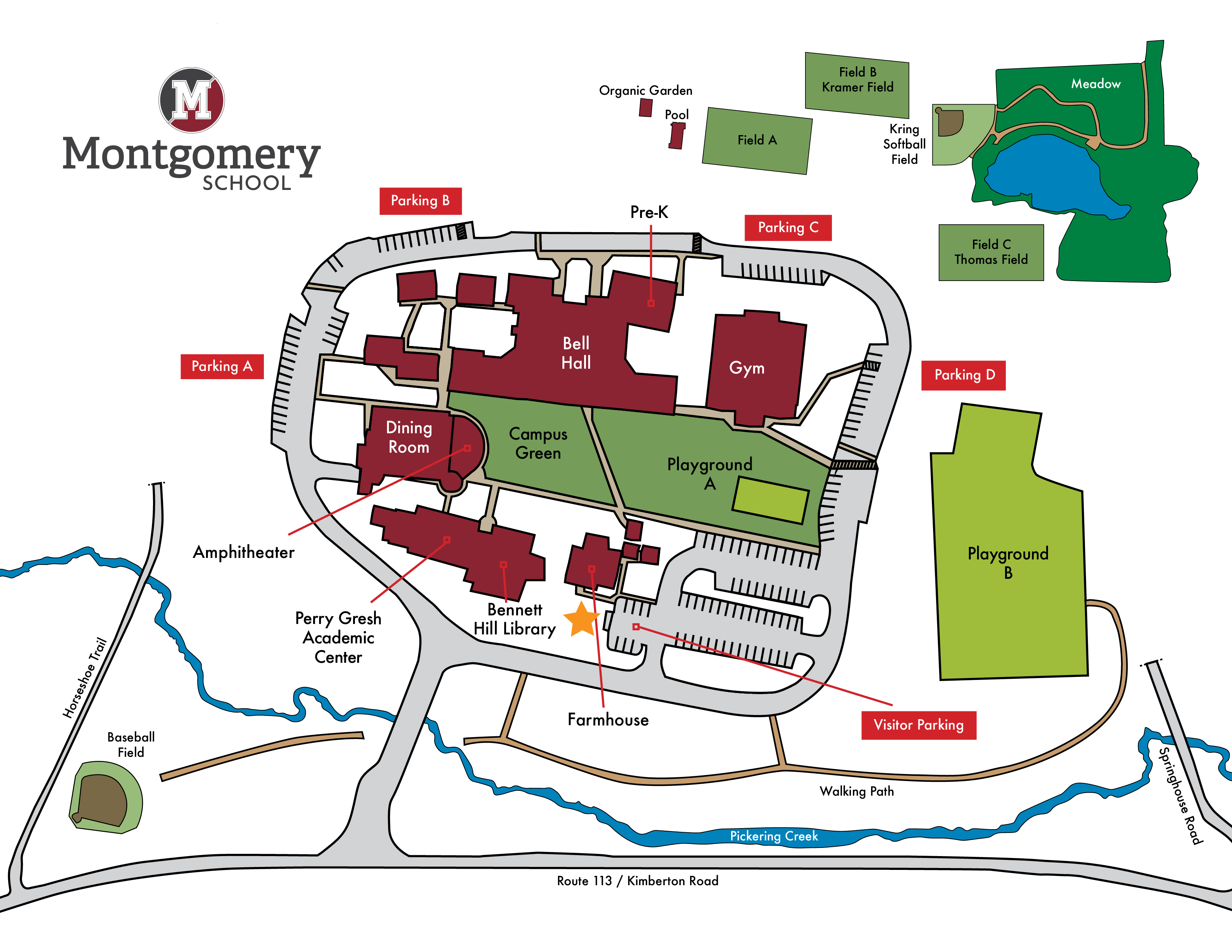 Montgomery School campus map