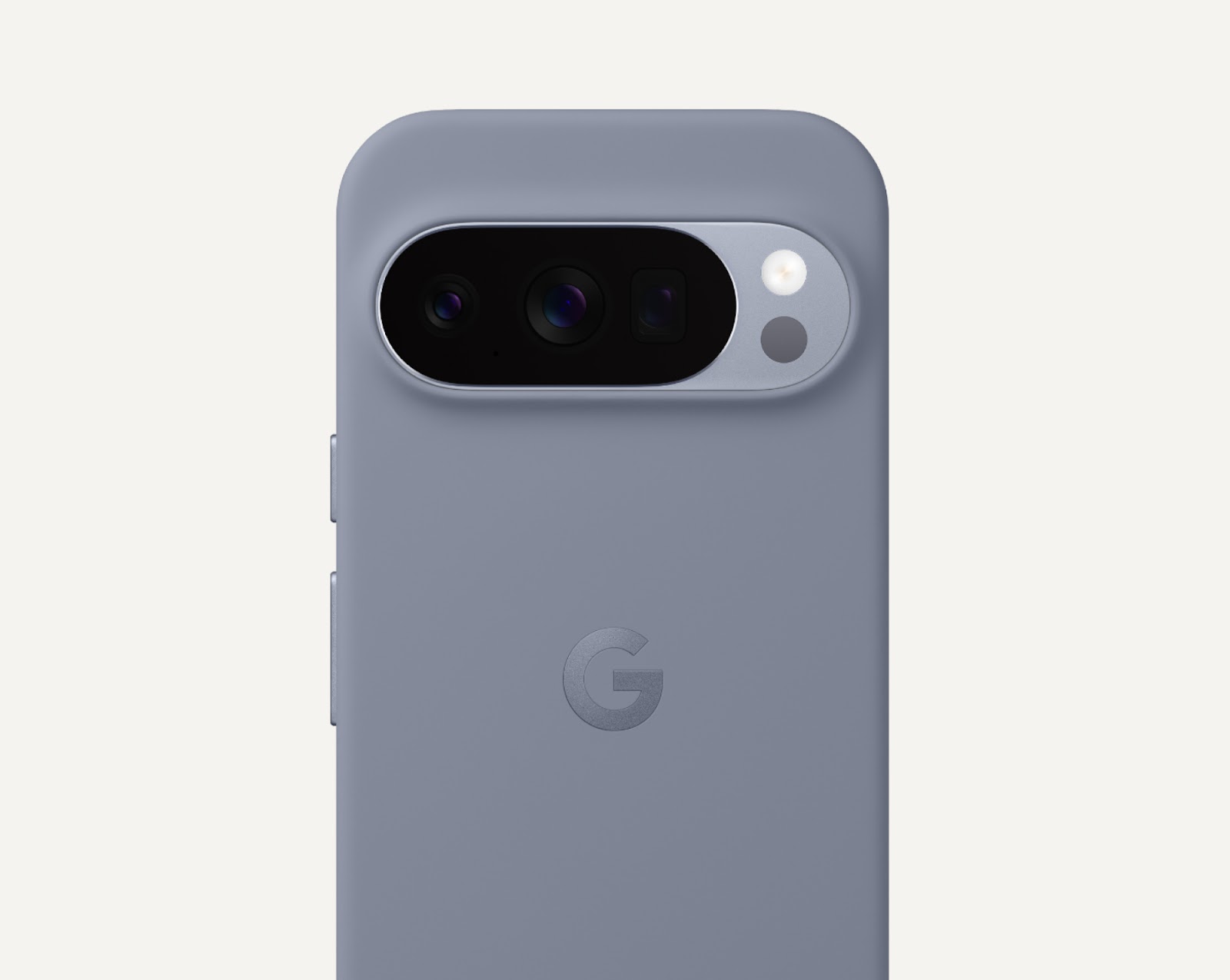 Official Google Pixelsnap Case in Moonstone for Pixel 10 Pro XL, soft blue-gray silicone
